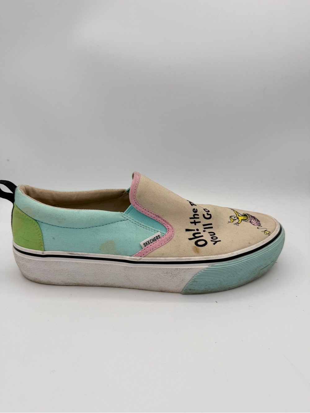 Skechers x Dr Suess Slip Ons Canvas Whimsical 9